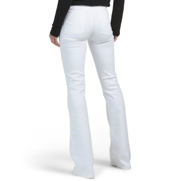 7 FOR ALL MANKIND WHITE DENIM High Waisted Ali Jeans - Picture 2 of 2